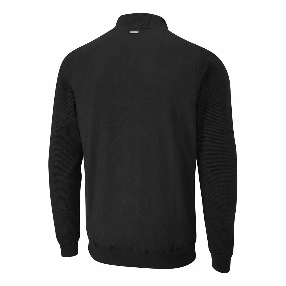 Croy Men's Lined Half Zip Sweater - Black
