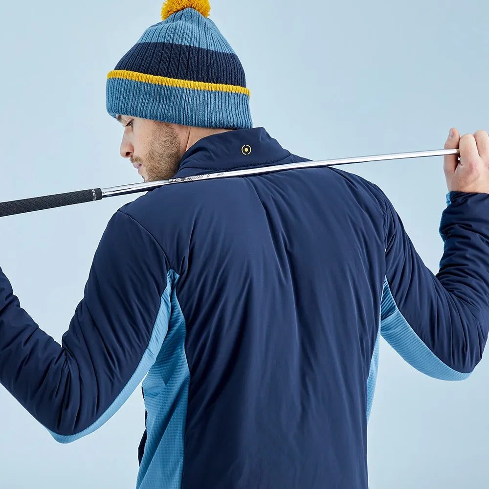 Magnitude Men's Insulated Hybrid Jacket - Navy/Blue Fusion