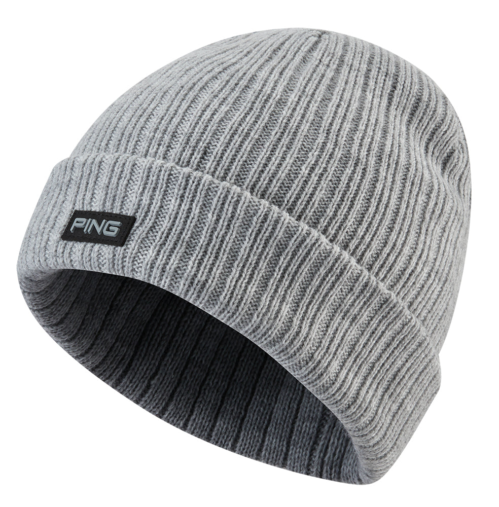 Kendal Knit Beanie Hat - Light Grey Marl