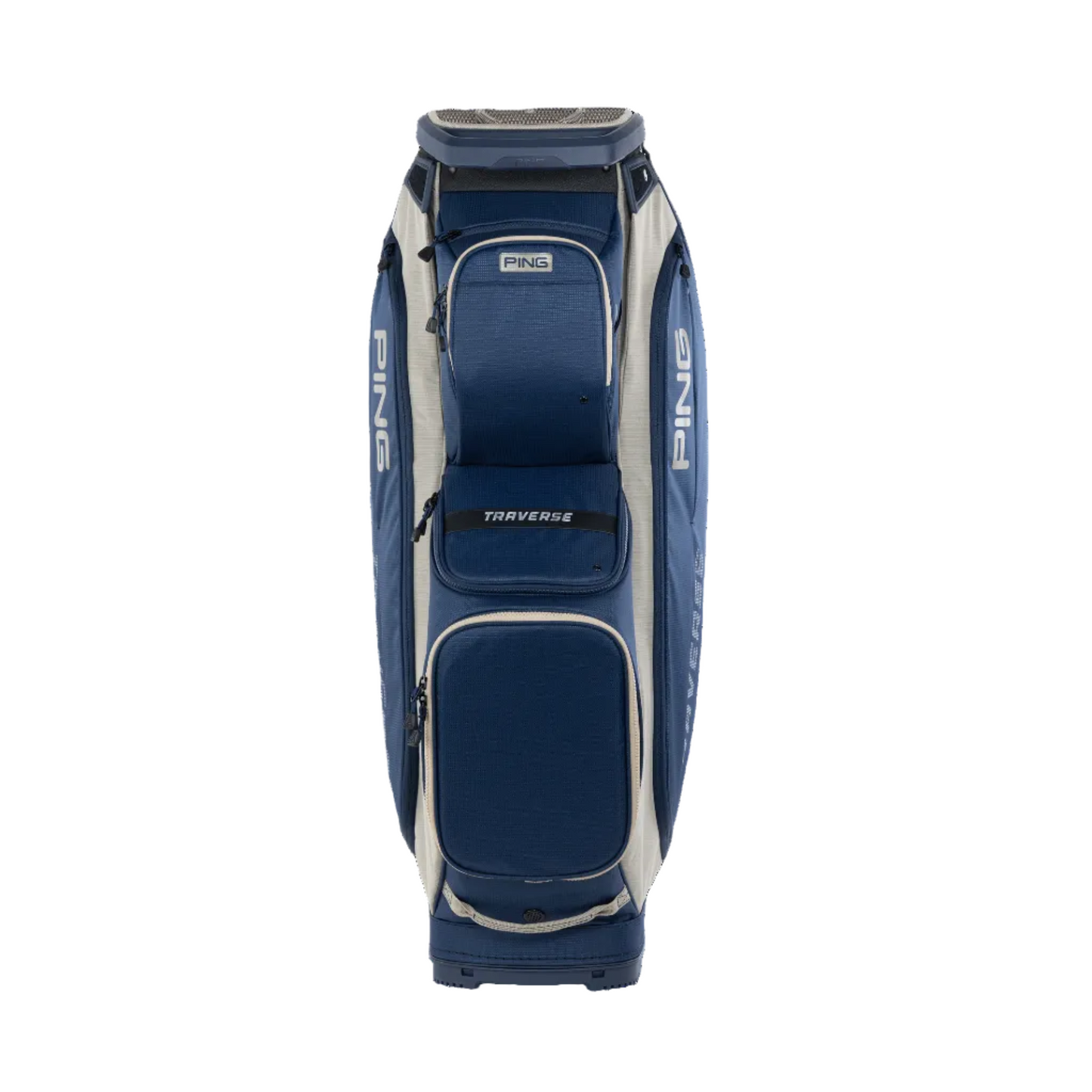 PING Traverse 26 Cart Bag - Navy/Heather Sand