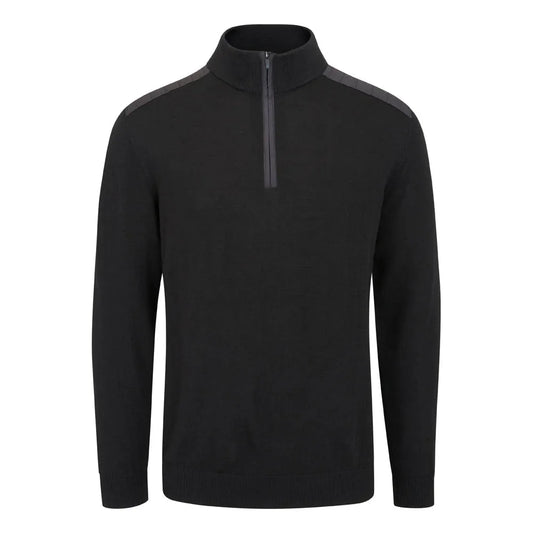 Cranford Men's Half Zip Sweater - Black