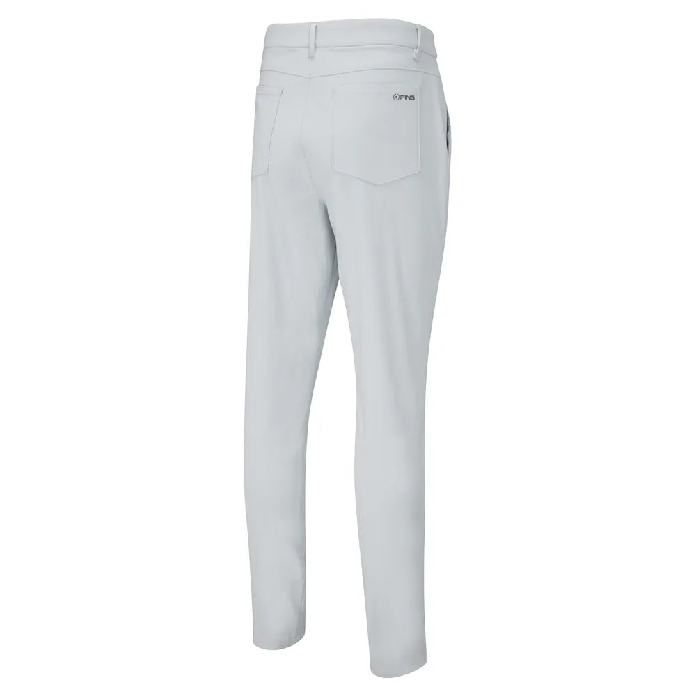 PING Tour Tapered Fit Trousers - Pearl Grey