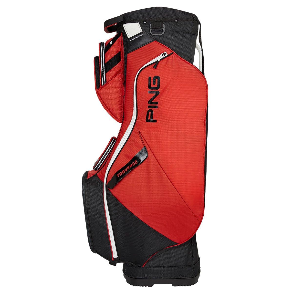 PING Traverse 22 Cart Bag - Red/Black/White