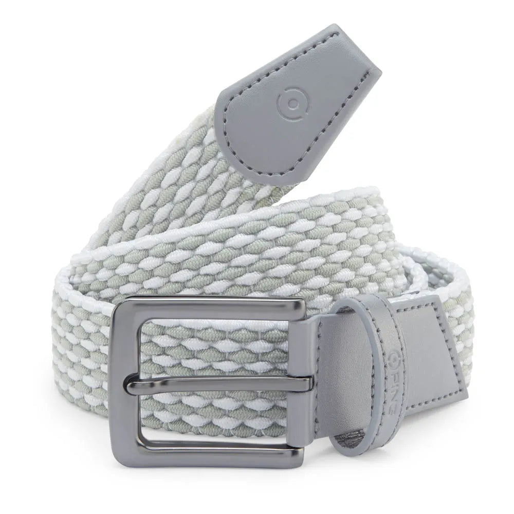 Ping Stretch Belt - Pearl Grey/White