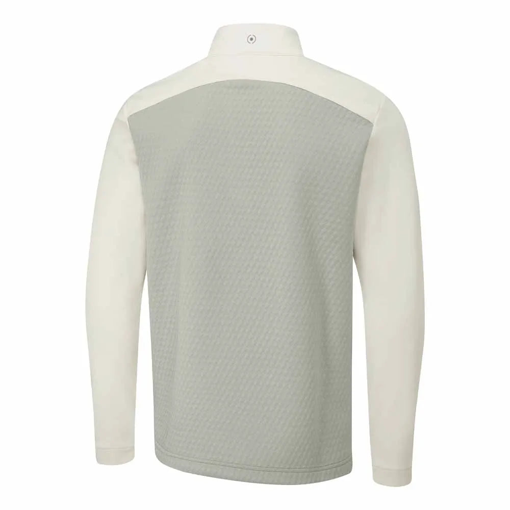 Nolan Men's Quarter Zip Fleece - Willow/Egret