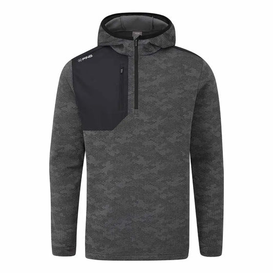 Nexa Men's Hooded Half Zip Fleece - Black