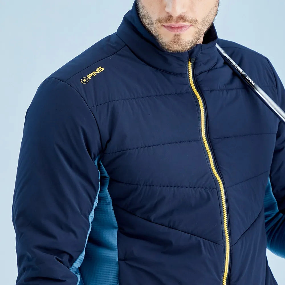 Magnitude Men's Insulated Hybrid Jacket - Navy/Blue Fusion