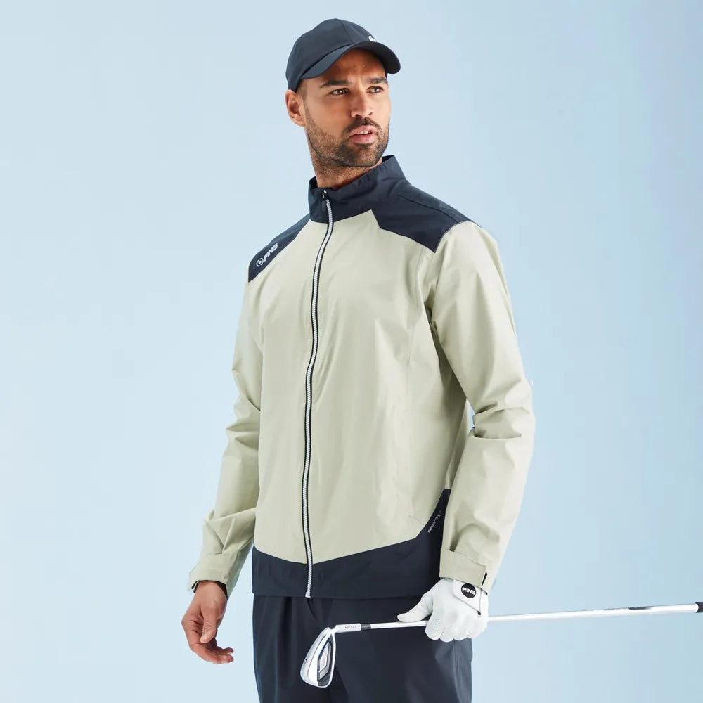 AquaDrive Men's Waterproof Jacket - Willow/Black