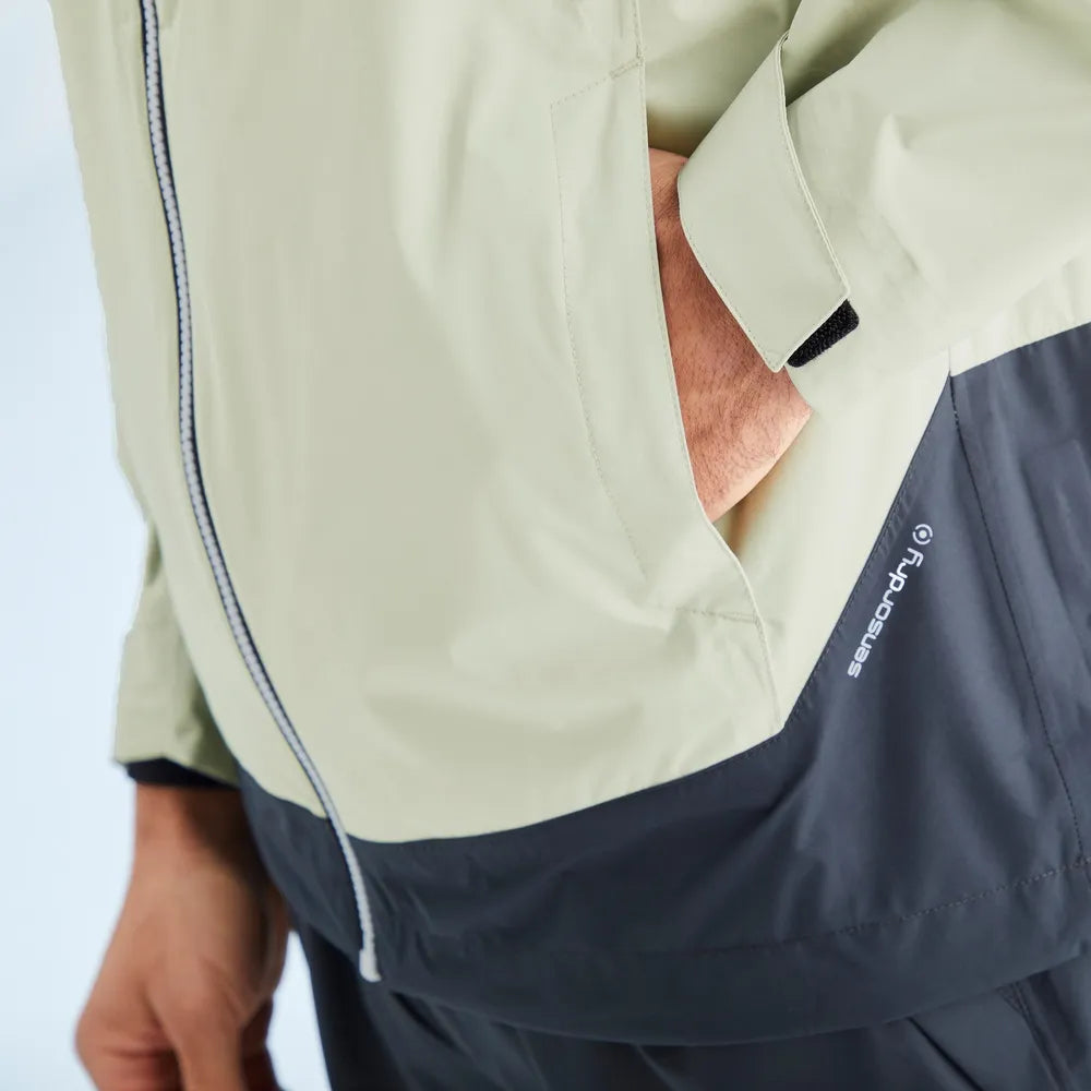 AquaDrive Men's Waterproof Jacket - Willow/Black