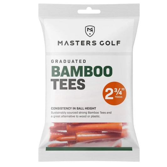 Masters Bamboo Graduated Golf Castle Tees Orange