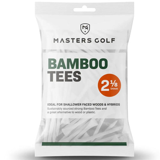 Masters Golf Bamboo Golf Tees 2 1/8" - White