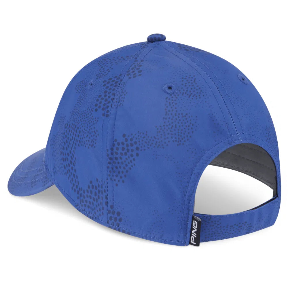PING Textured Camo Cap - Mid Blue Multi